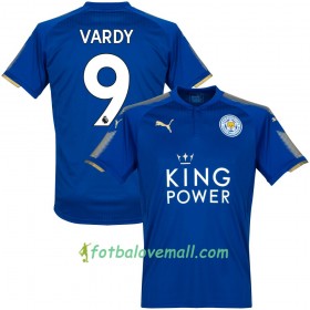 Levné Leicester City Vardy Domácí Fotbalové dresy 2017-2018 Krátký Rukáv