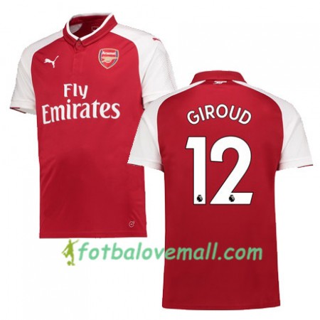 Levné Arsenal GIROUD 12 Domácí Fotbalové dresy 2017-2018 Krátký Rukáv