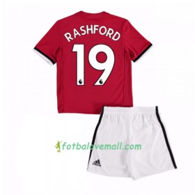 Levné Manchester United Marcus Rashford 19 Dětské Domácí Fotbalové dresy 2017-2018 Krátký Rukáv
