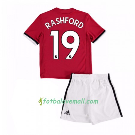 Levné Manchester United Marcus Rashford 19 Dětské Domácí Fotbalové dresy 2017-2018 Krátký Rukáv