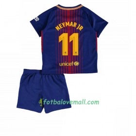 Levné FC Barcelona Neymar Jr 11 Dětské Domácí Fotbalové dresy 2017-2018 Krátký Rukáv
