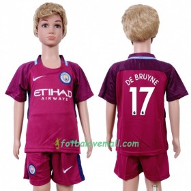 Levné Manchester City Kevin De Bruyne 17 Dětské Venkovní Fotbalové dresy 2017-2018 Krátký Rukáv