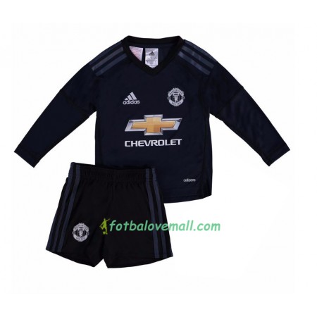 Levné Manchester United Brankářské David de Gea 1 Dětské Domácí Fotbalové dresy 2017-2018 Dlouhý Rukáv