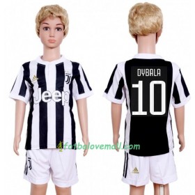 Levné Juventus FC Paulo Dybala 10 Dětské Domácí Fotbalové dresy 2017-2018 Krátký Rukáv