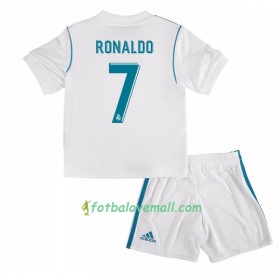 Levné Real Madrid Cristiano Ronaldo 7 Dětské Domácí Fotbalové dresy 2017-2018 Krátký Rukáv