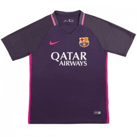 Levné Barcelona 2016-17 Retro Venkovní Fotbalové dresy Krátký Rukáv