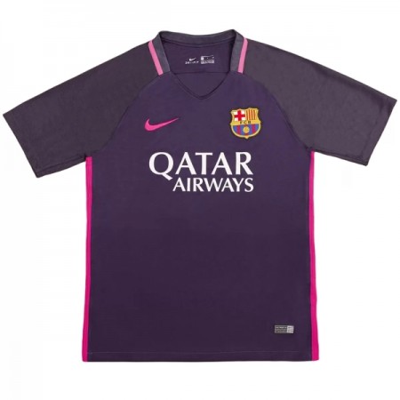 Levné Barcelona 2016-17 Retro Venkovní Fotbalové dresy Krátký Rukáv