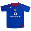 Levné Manchester United 2005-06 Retro Venkovní Fotbalové dresy Krátký Rukáv