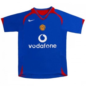 Levné Manchester United 2005-06 Retro Venkovní Fotbalové dresy Krátký Rukáv