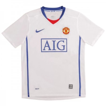 Levné Manchester United 2008-09 Retro Venkovní Fotbalové dresy Krátký Rukáv