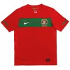 Levné Portugalsko 2010 Retro Domácí Fotbalové dresy Krátký Rukáv