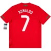 Levné Portugalsko Ronaldo 7 2010 Retro Domácí Fotbalové dresy Krátký Rukáv