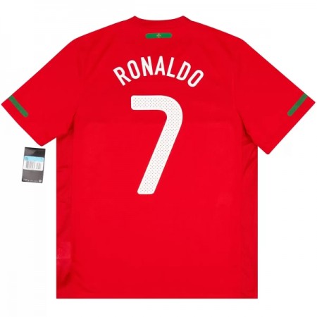 Levné Portugalsko Ronaldo 7 2010 Retro Domácí Fotbalové dresy Krátký Rukáv