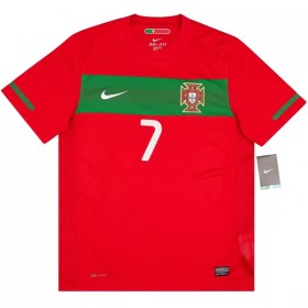 Levné Portugalsko Ronaldo 7 2010 Retro Domácí Fotbalové dresy Krátký Rukáv