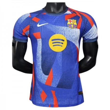 Levné Barcelona Modrá 2025-26 Krátký Rukáv Speciální