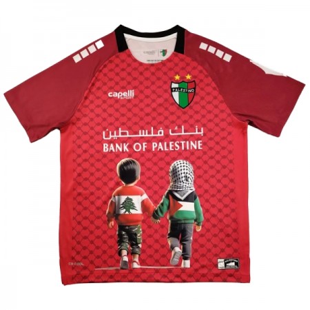 Levné Club Deportivo Palestino Červená 2025 Krátký Rukáv Speciální