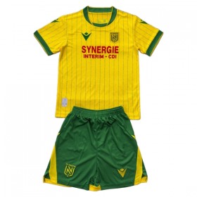 Levné FC Nantes Dětské Domácí Fotbalové dresy 2025-26 Krátký Rukáv