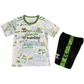 Levné Real Betis Pre-Match Dětské 2025-26 Krátký Rukáv
