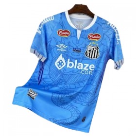 Levné Santos FC Dragon Modrá 2025-26 Krátký Rukáv