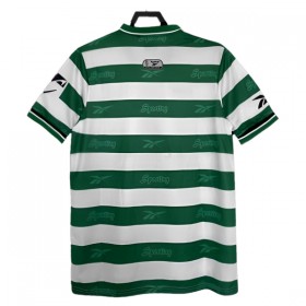 Levné Sporting CP 1999-2000 Domácí Fotbalové dresy Krátký Rukáv