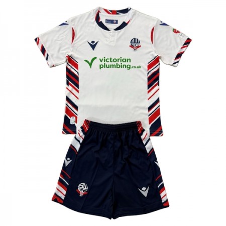 Levné Bolton Wanderers Dětské Domácí Fotbalové dresy 2025-26 Krátký Rukáv