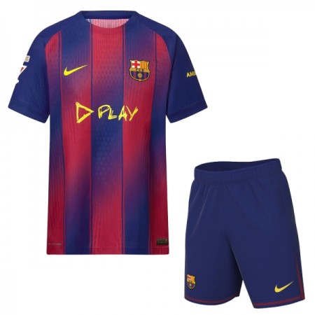 Levné FC Barcelona x Ed Sheeran Dětské 2025-26 Krátký Rukáv Speciální