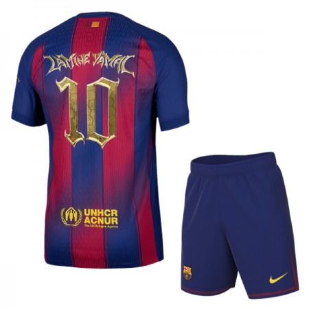 Levné FC Barcelona x Kopa Trophy Lamine Yamal 10 Dětské 2025-26 Krátký Rukáv Speciální