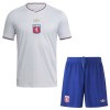 Levné Olympique Lyon Anniversary Dětské 2025-26 Krátký Rukáv