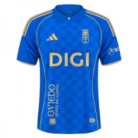 Levné Real Oviedo Domácí Fotbalové dresy 2025-26 Krátký Rukáv