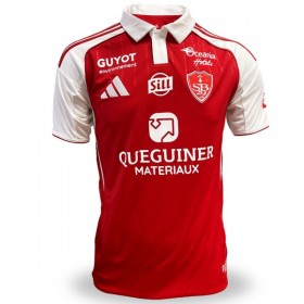 Levné Stade Brestois Domácí Fotbalové dresy 2025-26 Krátký Rukáv