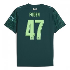 Levné Manchester City Foden 47 EA Sport Čtvrtý Fotbalové dresy 2025-26 Krátký Rukáv
