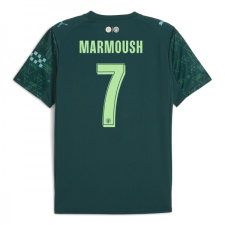 Levné Manchester City Marmoush 7 EA Sport Čtvrtý Fotbalové dresy 2025-26 Krátký Rukáv