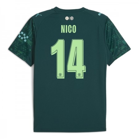 Levné Manchester City Nico 14 EA Sport Čtvrtý Fotbalové dresy 2025-26 Krátký Rukáv