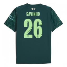 Levné Manchester City Savinho 26 EA Sport Čtvrtý Fotbalové dresy 2025-26 Krátký Rukáv
