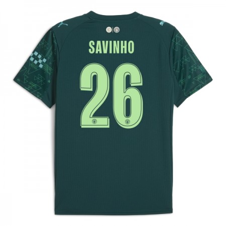 Levné Manchester City Savinho 26 EA Sport Čtvrtý Fotbalové dresy 2025-26 Krátký Rukáv
