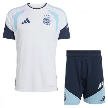 Argentina Tréninkový Dresy Dětské Mistrovství Světa 2026 Bílá Krátký Rukáv