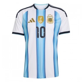 Levné Argentina Messi 10 Dětské Domácí Fotbalové dresy Mistrovství Světa 2026 Krátký Rukáv