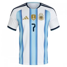 Levné Argentina De Paul 7 Dětské Domácí Fotbalové dresy MS 2026 Krátký Rukáv