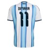 Levné Argentina Di Maria 11 Domácí Fotbalové dresy MS 2026 Krátký Rukáv