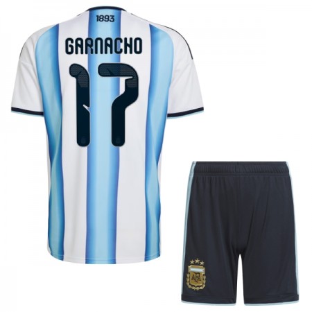 Levné Argentina Garnacho 17 Dětské Domácí Fotbalové dresy MS 2026 Krátký Rukáv