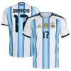 Levné Argentina Garnacho 17 Domácí Fotbalové dresy MS 2026 Krátký Rukáv