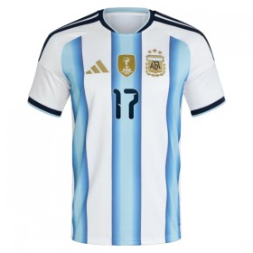 Levné Argentina Garnacho 17 Domácí Fotbalové dresy MS 2026 Krátký Rukáv