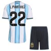 Levné Argentina Lautaro Martinez 22 Dětské Domácí Fotbalové dresy MS 2026 Krátký Rukáv