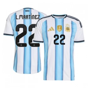 Levné Argentina Lautaro Martinez 22 Domácí Fotbalové dresy MS 2026 Krátký Rukáv