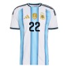 Levné Argentina Lautaro Martinez 22 Domácí Fotbalové dresy MS 2026 Krátký Rukáv