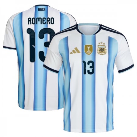 Levné Argentina Romero 13 Domácí Fotbalové dresy MS 2026 Krátký Rukáv