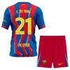 Levné FC Barcelona F. De Jong 21 Dětské Čtvrtý Fotbalové dresy 2025-26 Krátký Rukáv