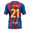 Levné FC Barcelona F. De Jong 21 Dětské Čtvrtý Fotbalové dresy 2025-26 Krátký Rukáv