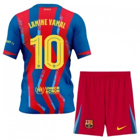 Levné FC Barcelona Lamine Yamal 10 Dětské Čtvrtý Fotbalové dresy 2025-26 Krátký Rukáv