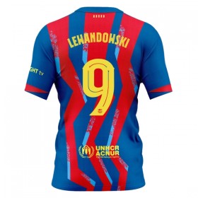 Levné FC Barcelona Lewandowski 9 Čtvrtý Fotbalové dresy 2025-26 Krátký Rukáv
